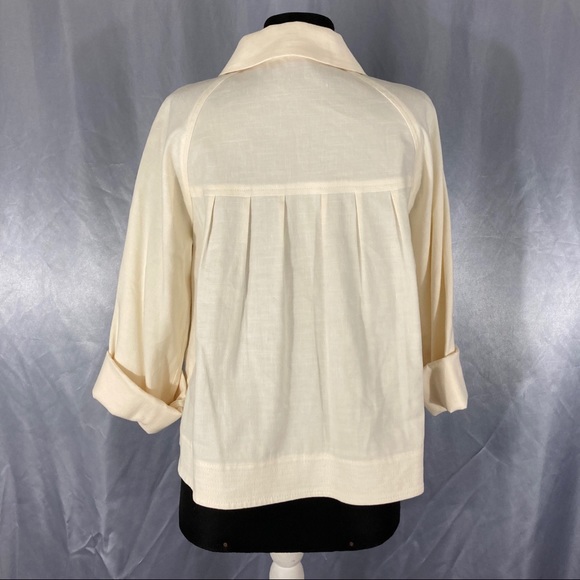 Theory women’s button down pleated jacket - Picture 3 of 9